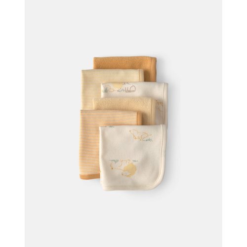 Baby 6-Pack Lion Terry Washcloths - Yellow