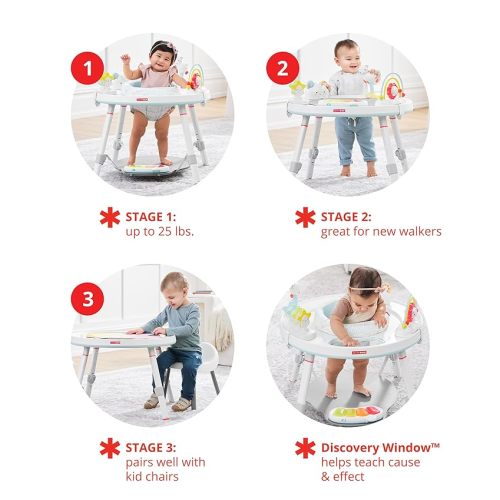 Skip Hop Baby Activity Center: Interactive Play Center with 3-Stage Grow-with-Me Functionality, 4mo+, Silver Lining Cloud