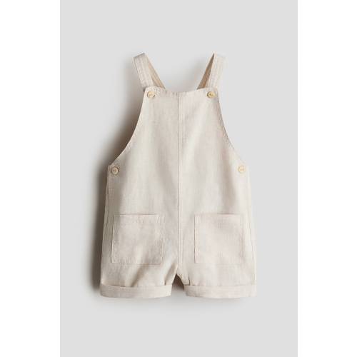 LINEN OVERALL SHORTS