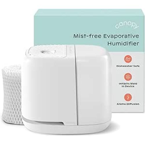 Canopy Bedside Humidifier 2.0, White, 36 HR Run Time, 2.5L Capacity