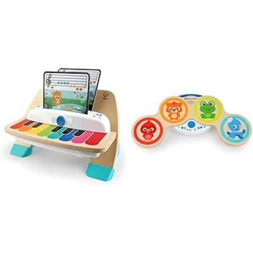 Baby Einstein Magic Touch Piano and Drums Wooden Musical Toy Bundle
