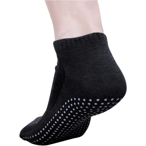 DOOVID Non Slip Socks for Women Men Cotton Ankle Socks Yoga Pilates Grips Socks