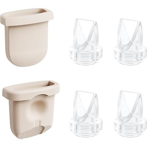 6pcs Breast Pump Parts, 4pcs Duckbill Valves and 2pcs Silicone Diaphragm Compatible with eufy S1 Pro/S1/E10/E20 Wearable Breast Pump, Replace for eufy Pump Diaphragm Duckbill Valve,Not Original Parts