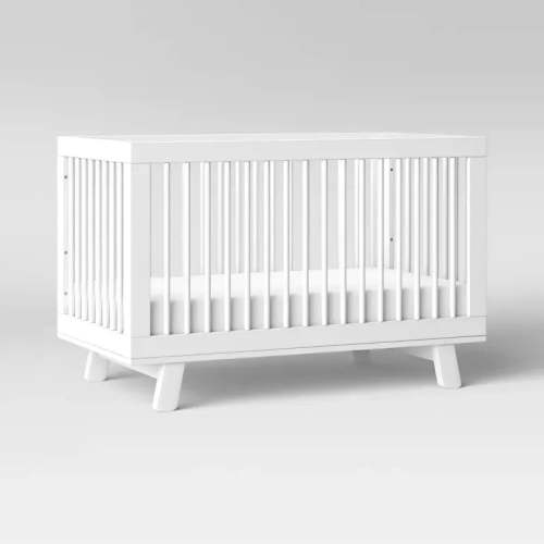 Babyletto Hudson 3-in-1 Convertible Crib with Toddler Rail - White