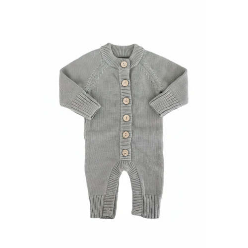 Knit Sweater Button Romper