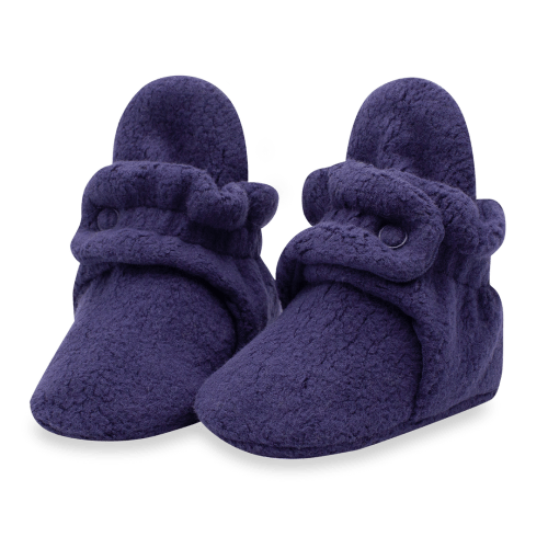 Zutano Cozie Fleece Stay-On Baby Bootie Slipper - True Navy