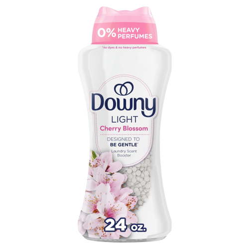 Downy Light In-Wash Scent Booster Laundry Beads, No Heavy Perfumes, Cherry Blossom Scent, 24 oz