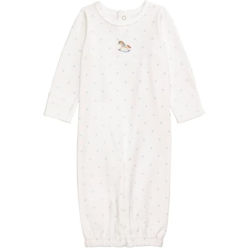 Mud Pie Baby Boy Polka Dot Rocking Horse Gown