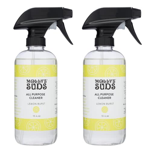 Molly's Suds All Purpose Cleaner | Multi Surface Household Spray (Powerful, Versatile) | Clean, Simple Ingredients | Lemon Burst, 16 oz (2 Pack)