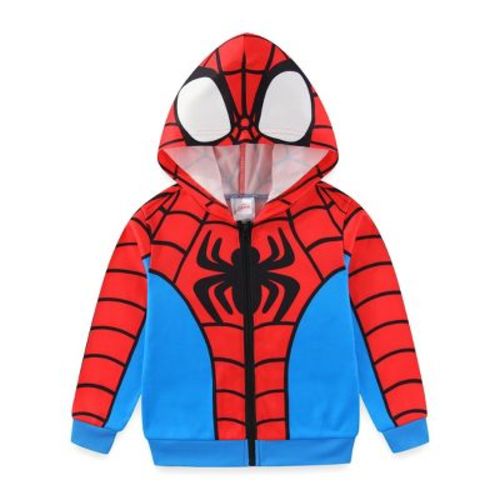 Marvel Spider-Man Boys Zip Up Hoodie For Toddler And Big Kids - Size 2T