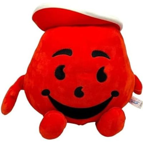 Kool Aid Man Plush Collectible – Soft Decorative Figure, 13.5", Fun Display Doll for Fans & Adults Gift, Stuffed Animal
