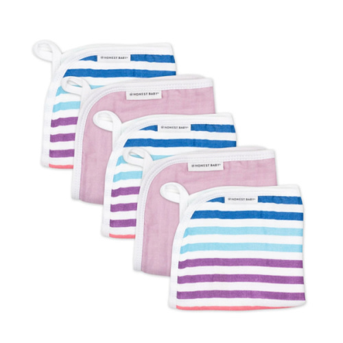 5-Pack Organic Cotton Baby Terry Wash Cloths | Honest Baby Clothing