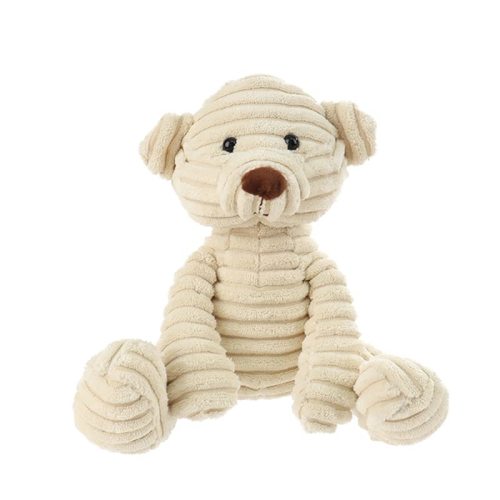 Apricot Lamb Toys Plush Corduroy Teddy Bear Stuffed Animal Soft Cuddly Perfect for Child (Beige Bear,8.5 Inches)