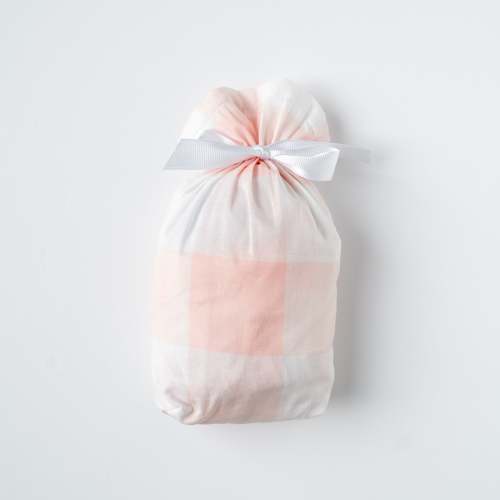 Hospital Bassinet Sheet in Pink Buffalo Check