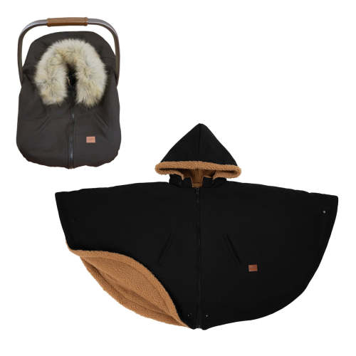 Housse Siège d'Auto / Poncho 3-en-1 - Noir - Gustine – CLÉMENT