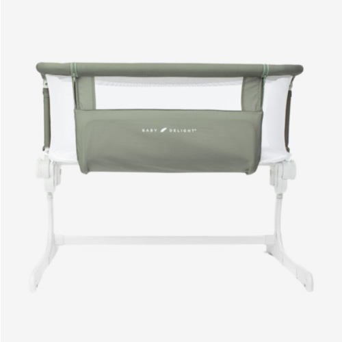 Baby Delight Beside Me Dreamer Bassinet | Bedside Sleeper & Baby Bassinet | 6-Position Height Adjustment | 100% GOTS Certified Organic Cotton Fabric | Organic Sage