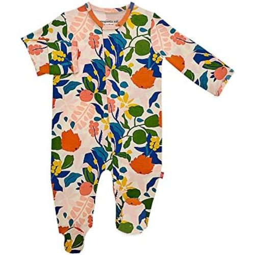 Magnetic Me Footie Pajamas Soft Modal Baby Sleepwear with Quick Magnetic Fastener | Boys and Girls Sleeper Preemie-24 Months