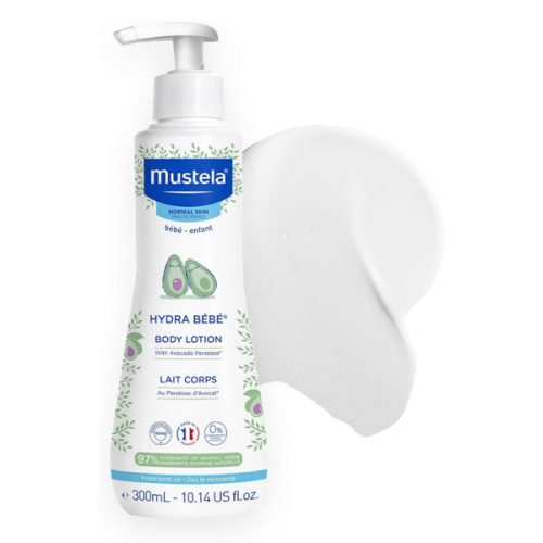 Mustela Hydra Bebe Body Lotion - Daily Moisturizing Baby Lotion with Natural Avocado, Jojoba & Sunflower Oil – Various Sizes