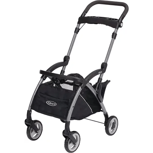 Graco SnugRider Elite Car Seat Carrier, Lightweight Frame, Travel Stroller Accepts any Graco SnugRide Infant Car Seat, Black