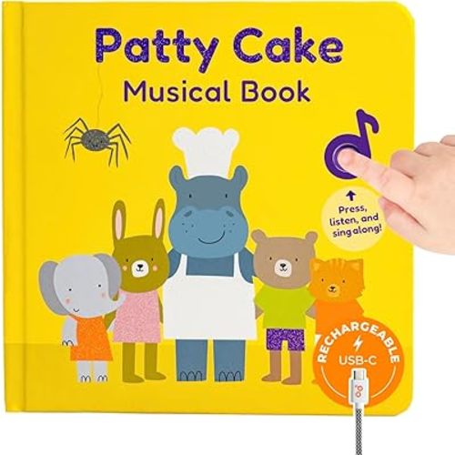 Cali’s Books Patty Cake Nursery Rhymes – Interactive Sound Book for Toddlers 1–3, Musical Book for 1 Year Olds, Perfect First Birthday Gift, 6 Favorite Songs