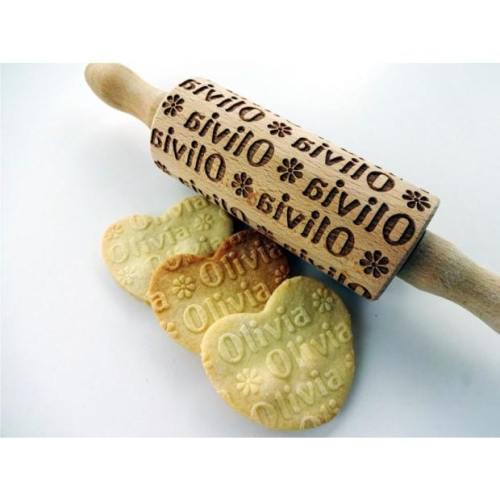 AlgisCrafts Personalized Rolling Pin for Kids
