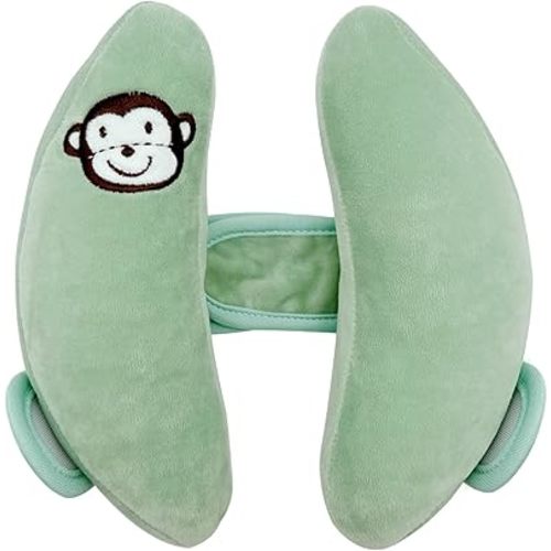 Baby Travel Pillow,Carseat Head Support for Infants,Stroller Headrest for Kids,Baby Head Neck Support Pillow Cushion,Car Seat Neck Support for Toddlers,Green