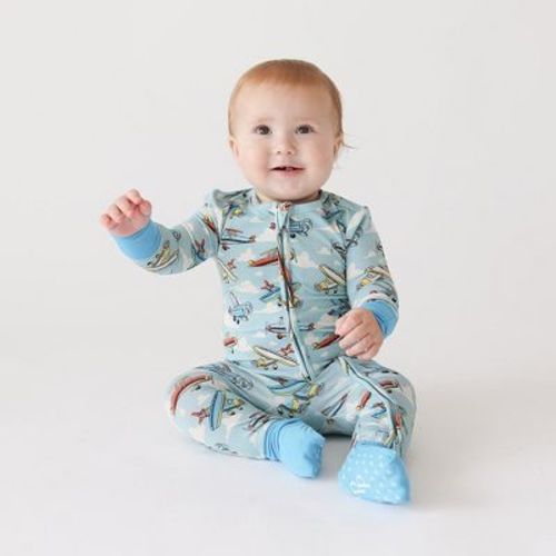 Infant Posh Planes Convertible One Piece - Posh Peanut