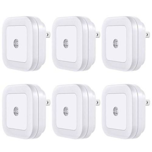 Link LED Night Light Plug In Auto Dusk Till Dawn Smart Sensors Perfect for Hallways, Bathroom, Kitchen, Bedroom 6 Pack