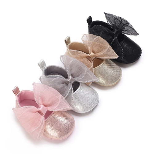 Yoyauz Baby Girl Mary Jane Shoes Anti Slip Rubber Sole Ballet Slippers Princess Dress Wedding Shoes Newborn Kids Shoes Toddler Shoes(0-12 Month)