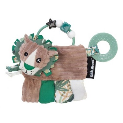 TriAction Toys Les Deglingos Baby Activity Rattle | Jelekros the Lion