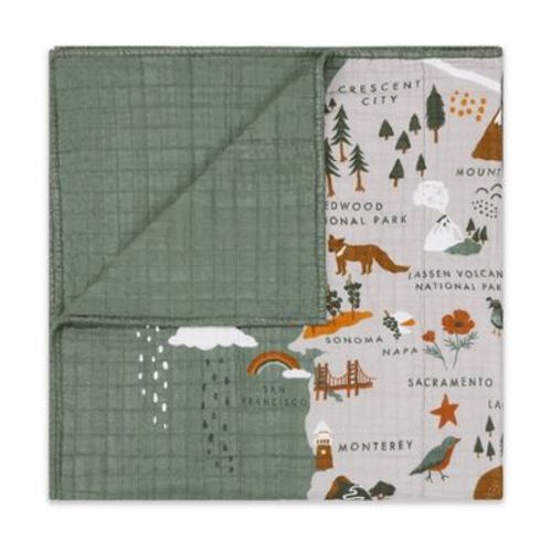 Babyletto Quilt in 3-Layer GOTS Certified Organic Muslin Cotton - Calfornia