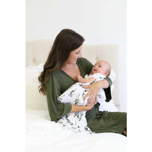 Bamboo Knit Maternity Robe | Solids