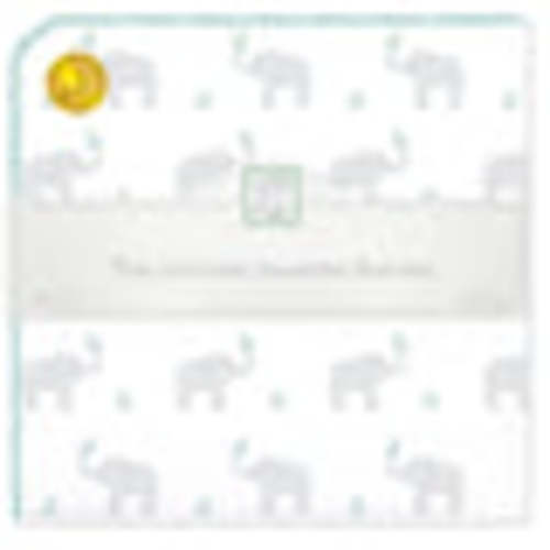 Ultimate Swaddle Blanket - Elephant & Chickies, Pastel SeaCrystal – SwaddleDesigns