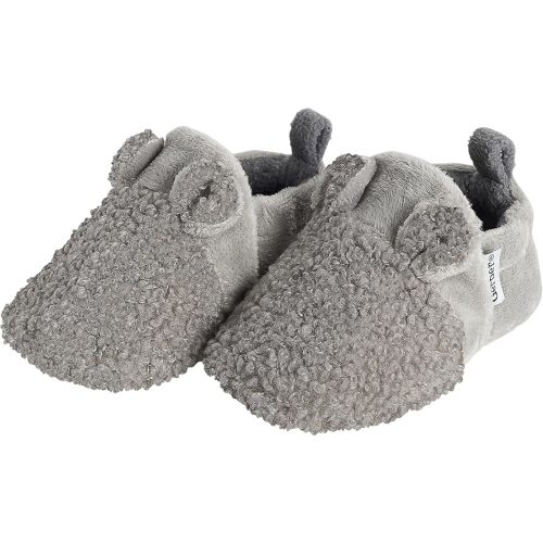 Gerber baby-girls Fleece Lined Non Skid Soft Slipper Booties With Ears