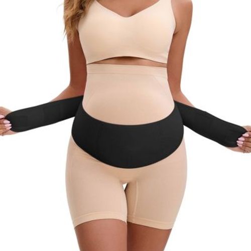 INSPIRE CHIC Women's Maternity Belly Bands-Soft and Breathable Pregnancy Belly Support Band, Adjustable Belt for Back