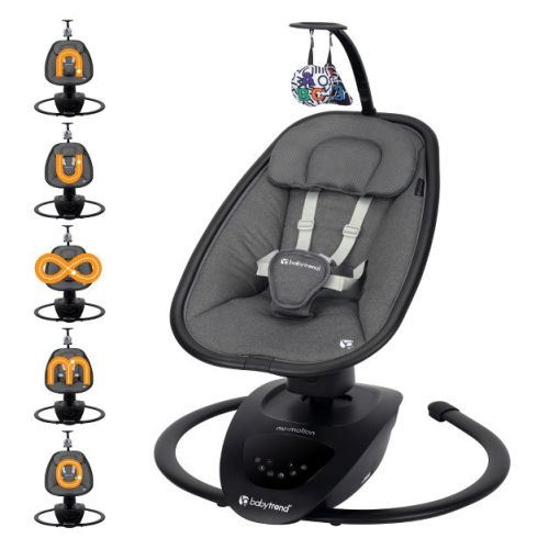 Baby Trend Nu-Motion Infinity Swing with Interactive Display - Midnight Black