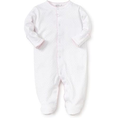 Kissy Kissy Baby Boys and Girls 100% Pima Cotton New Kissy Dots Print Snap Front Footie Pajamas
