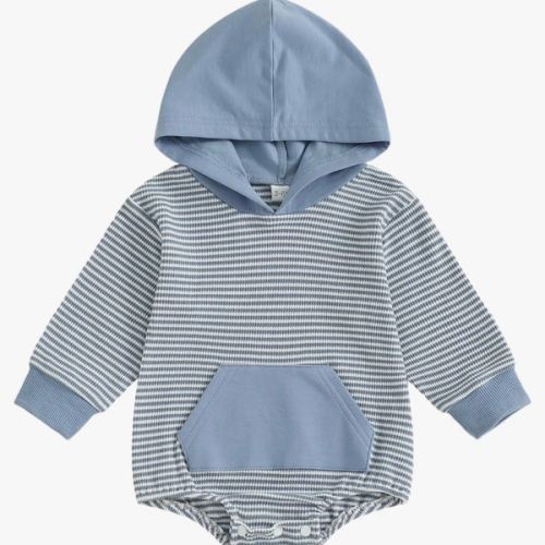 VISGOGO Unisex Baby Boy Girl Romper Waffle Newborn Infant Onesie Clothes Long Sleeve Bubble Oversized Romper Bodysuit Top