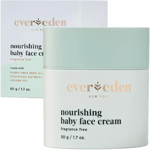 Evereden Nourishing Baby Face Cream 1.7 oz. | Non-Toxic and Fragrance-Free Face Lotion | Rich, Non-Greasy Baby Moisturizing Cream | Face Moisturizer with Clean Ingredients