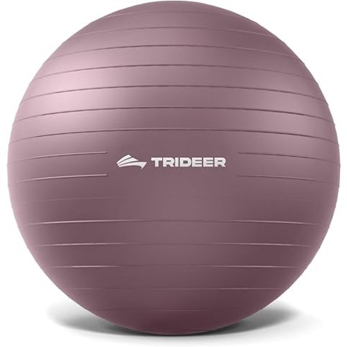 Trideer Exercise Ball Yoga Ball,Office Seating & Balance Ball Chair, Stability Ball for Pilates, Physical Therapy,Core Training & Balance Improvement & Stretching