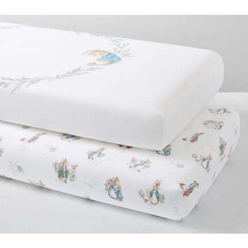 Peter Rabbit™ Organic Crib Sheet Set of 2 | Pottery Barn Kids