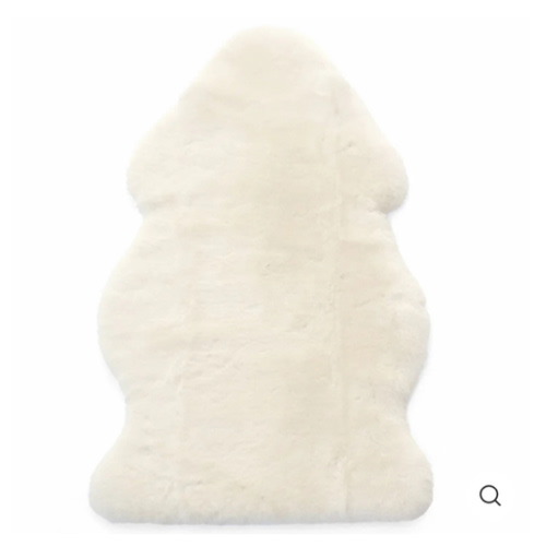 Sheepskin Rug for Babies, 100% Natural, Shorn Lambskin Wool, 2 x 3 Feet, Ivory