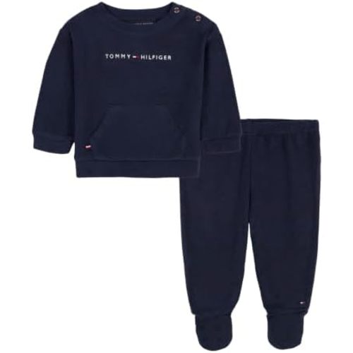 Tommy Hilfiger Baby Boys' 2-piece Fleece Set, Sweatshirt and Jogger Sweatpant