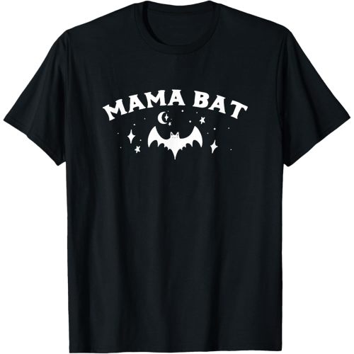 Mama Bat Gothic Clothes for Women Goth Mom Gothic Moms T-Shirt