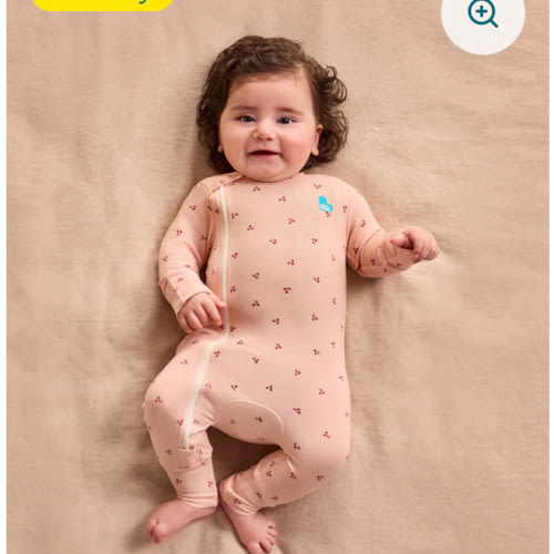 Romper Snug Fit Viscose from Bamboo Blush Cherries – Love to Dream US