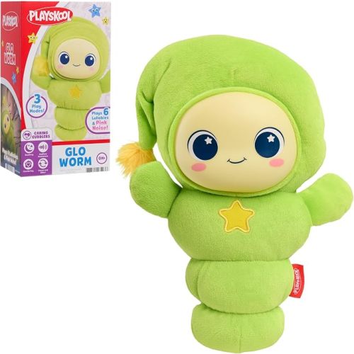 Playskool Glo Worm Soothing Plush Night Light with Sounds & Lullabies