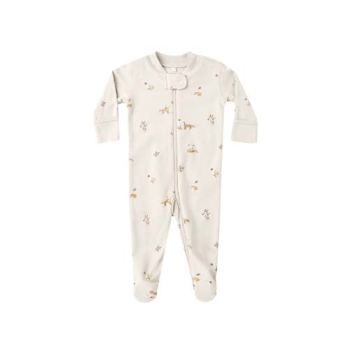 Quincy Mae - Zip Long Sleeve Sleeper Footie - Fox Land