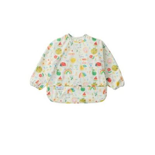 Loulou Lollipop Long Sleeve Bib - Alphabet Smile