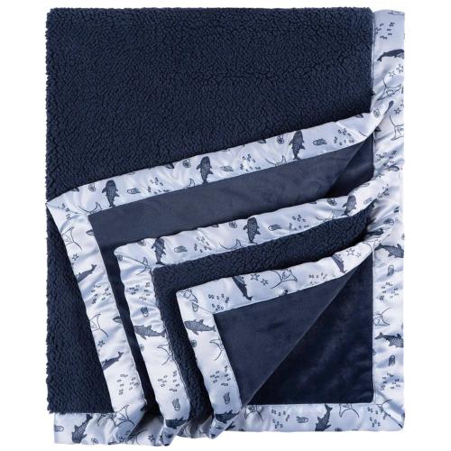 Gerber Blue Nautical Baby Blanket