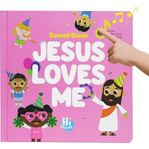 Jesus Loves Me - Christian Sound Book | Music Books for Toddlers | Religious Toys | Gift for Easter, Christmas, Birthday, Baby Music